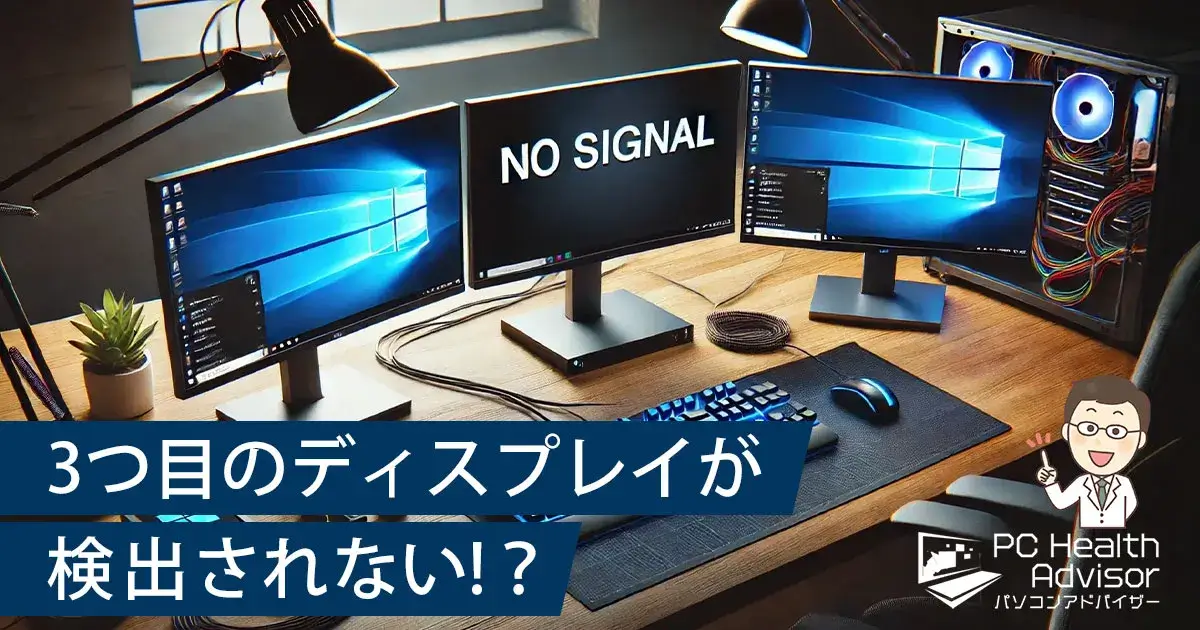 3つ目のディスプレイが検出されない時の解決方法・トラブル解消方法