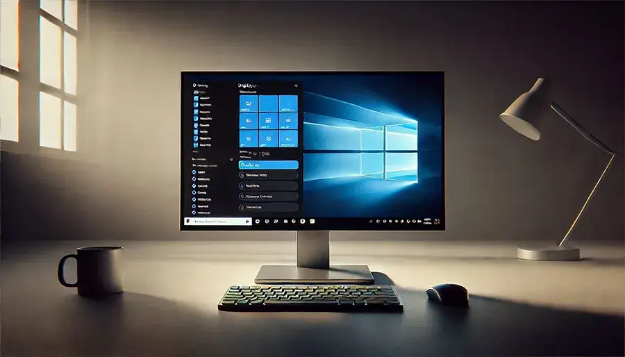 Windows10のパソコンのディスプレイの画像
