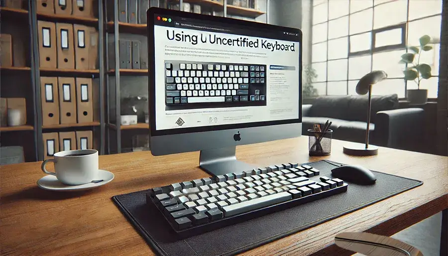 キーボードとディスクトップの画像